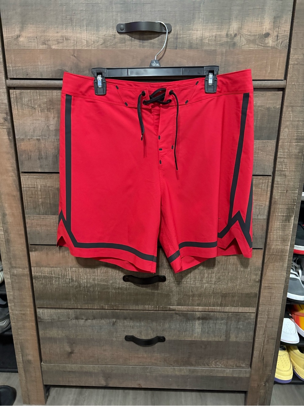Nike Men's Red Swim Trunks
